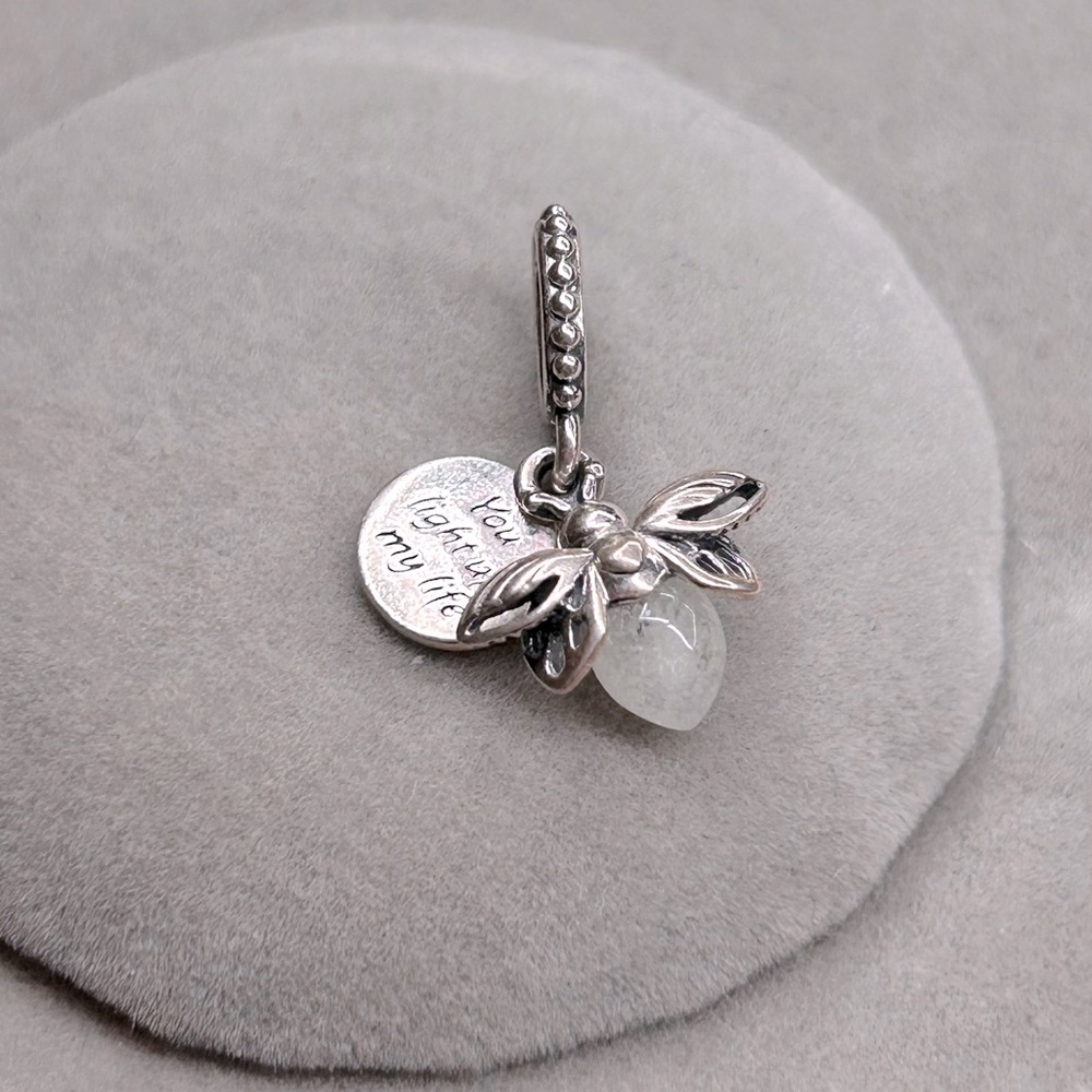 Authentic Pandora Glow in the dark Firefly Dangle Charm